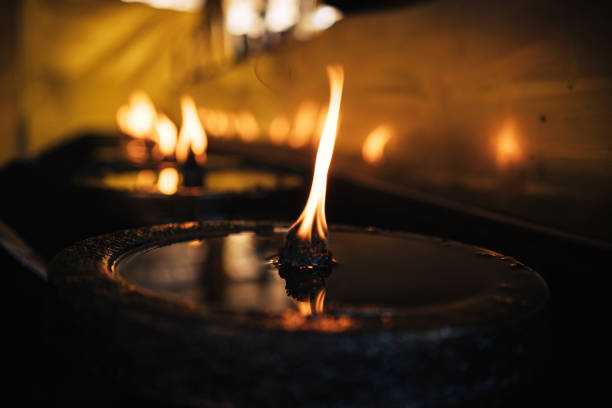 istock Flame in the Buddhist Temple 1484705028