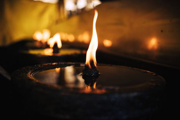 istock Flame in the Buddhist Temple 1484705030