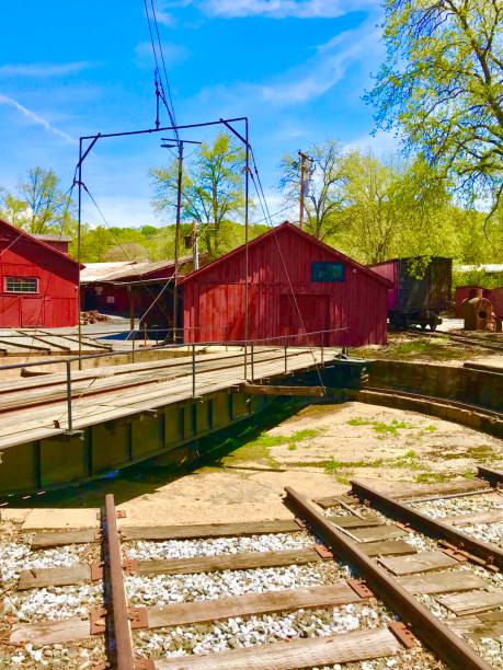 Old Fashioned Steam Train Round House
