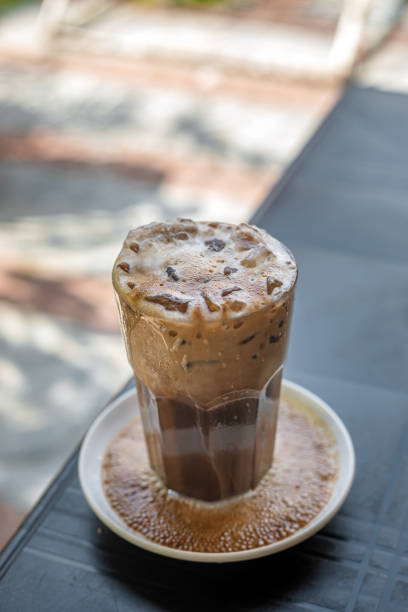 istock An ice-cold glass of local Coffee mixed with Chocolate 1484720334