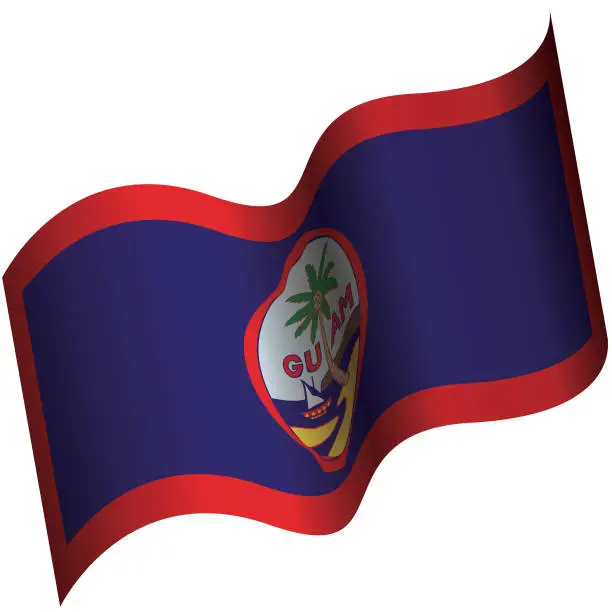 Vector illustration of Flag of Guam