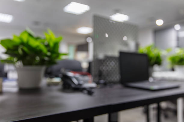 istock Defocus effect of modern office interior background 1484729293