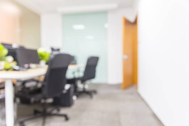 istock Defocus effect of modern office interior background 1484730728
