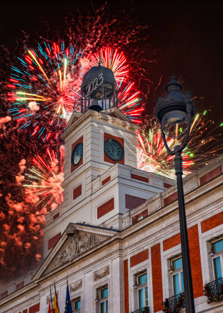 istock Fireworks at new year's eve 1484734902