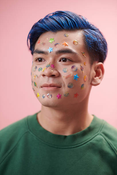 istock Influencer with Stickers on Face 1484739787