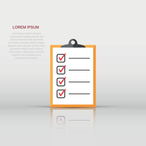 istock Vector to do list icon in flat style. Checklist, task list sign illustration pictogram. Reminder business concept. 1484740171