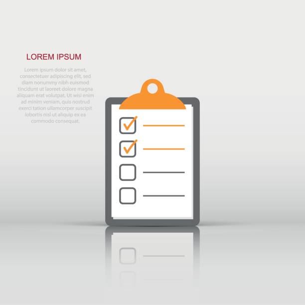 istock Vector to do list icon in flat style. Checklist, task list sign illustration pictogram. Reminder business concept. 1484740173