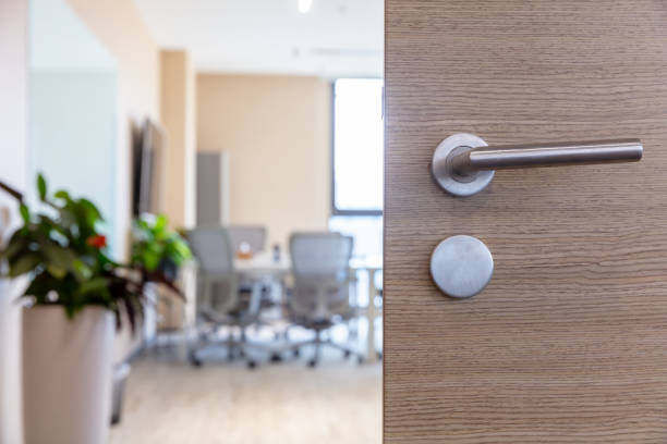 istock modern office wooden door 1484746472