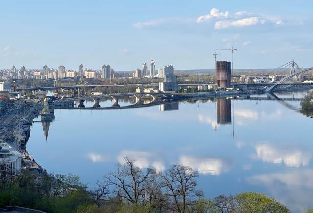 istock Ukraine Kyiv city view on Dnieper river. 1484746477