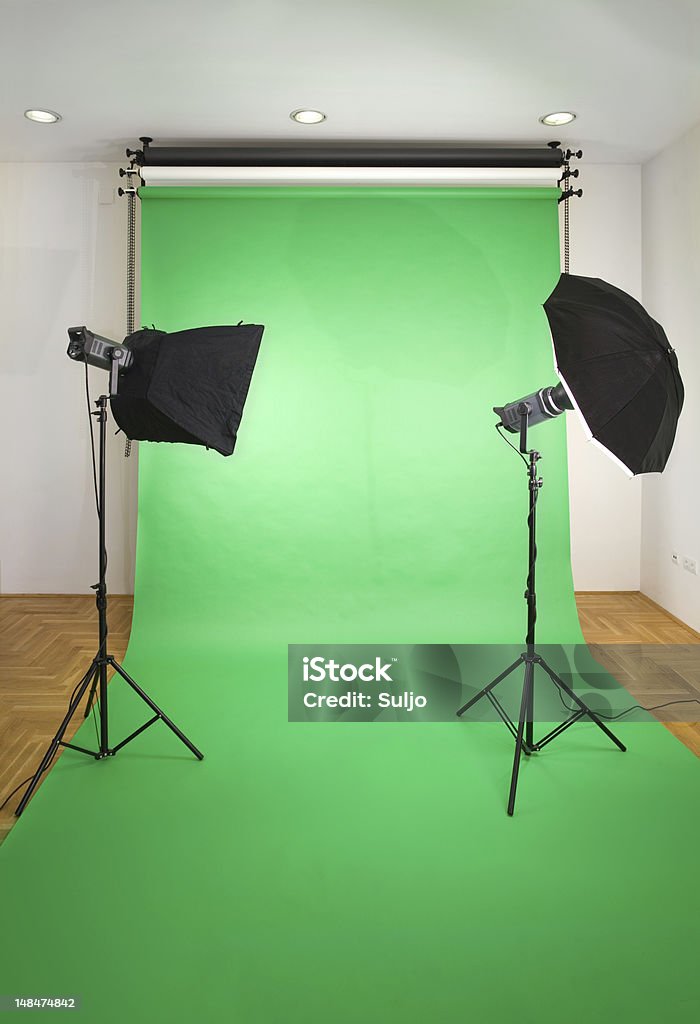 Studio fotografico vuoto - Foto stock royalty-free di Fotografia da studio