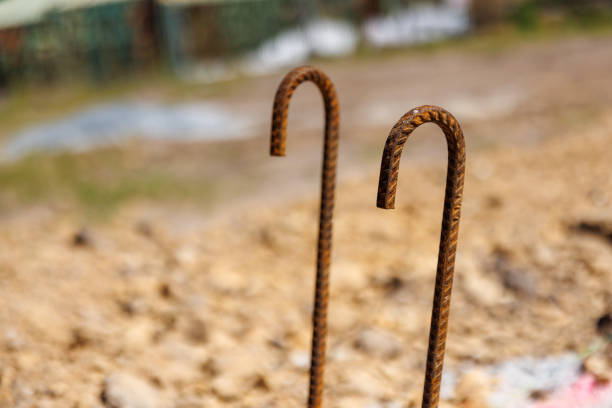 Housing Construction. Steel Reinforcement Bars. Rebar. Australian Housing Development.