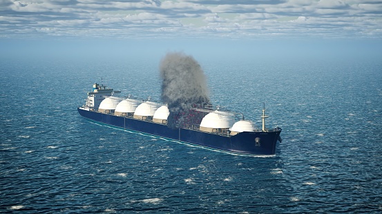 Gas, Ship, Fire - Natural Phenomenon, Tanker Ship, Burning