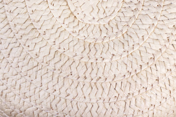 istock Straw weaving mat  seamless texture light white brown crafts background 1484757218
