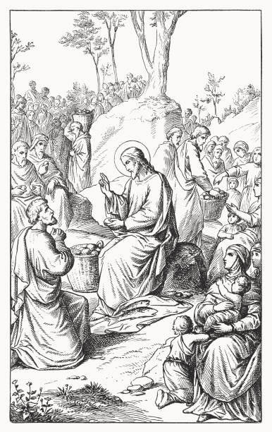 istock Feeding of the Five Thousand (John 6), woodcut, published 1898 1484757458