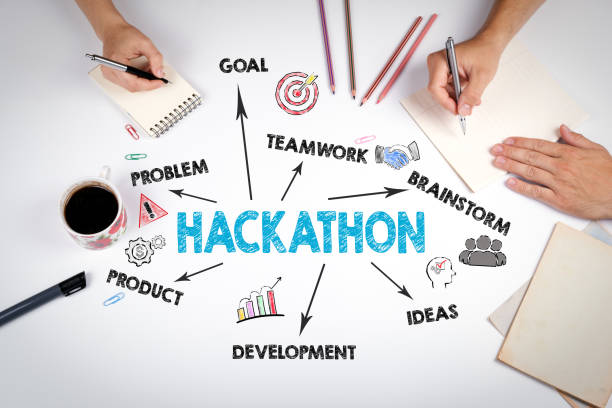 istock HACKATHON Concept. The meeting at the white office table 1484758991