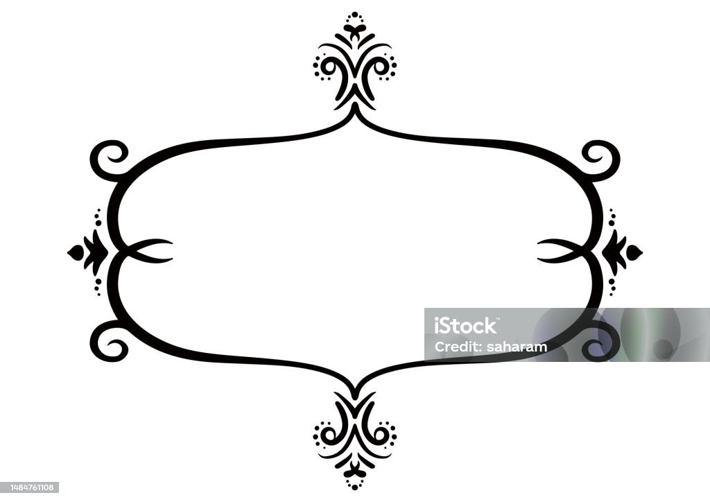 Indian Style Decorative Frame Vector Data Stock Illustration - Download ...