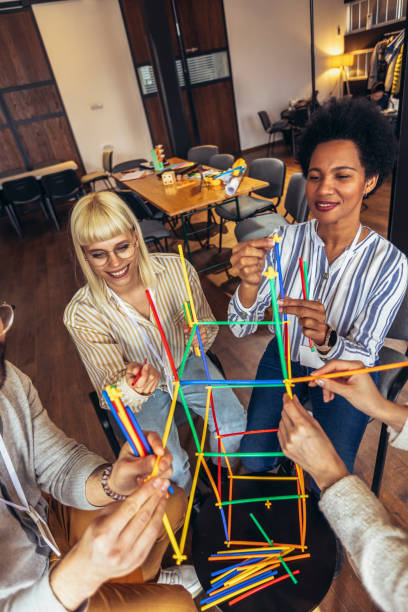 istock Team building activities in the office 1484763467
