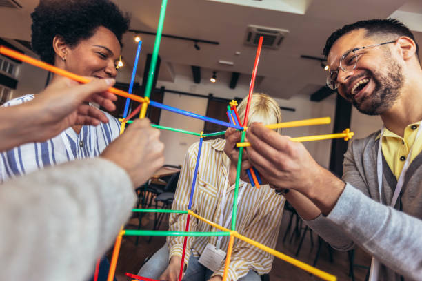 istock Team building activities in the office 1484763529