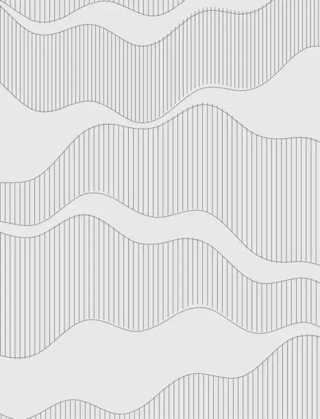 Vector illustration of abstract black and white motion net line elements pattern background