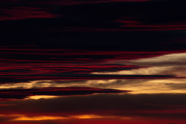 istock Beautiful sunset clouds on the autumn sky 1484770667
