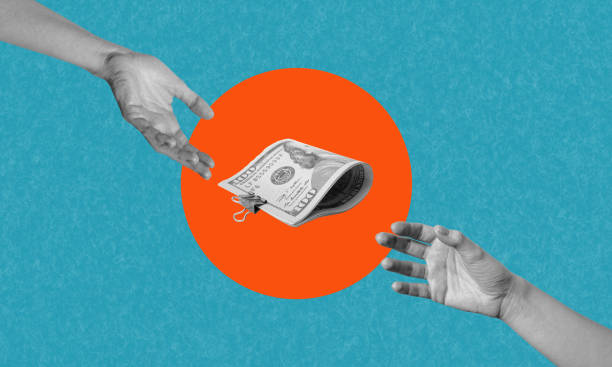 istock Art collage, hands with money, hands reaching for money. 1484771468