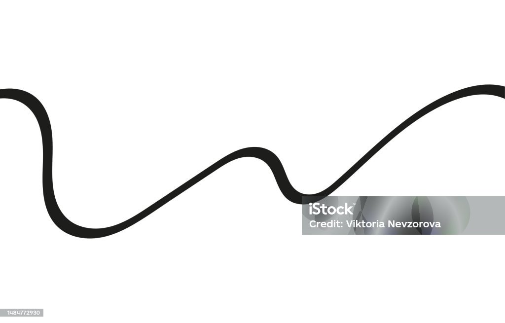 Abstract Swash Vector Swoosh Swash Underline Stroke Setabstract Wavy Thin Line Squiggle ...