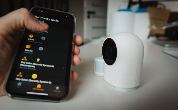 istock smart home monitoring, remote control 1484773757