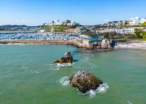 Rocky coastline by Torquay