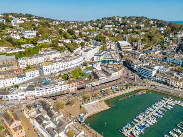 istock Torquay Bars and Restaurants at seafront 1484775138