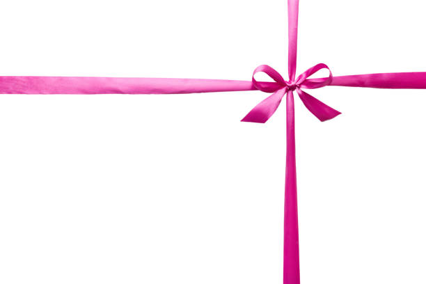 istock Red ribbon bow isolated on white background. empty space for design 1484777115
