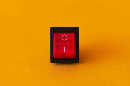 Red switch on yellow.