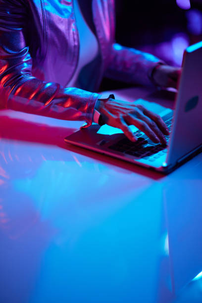 istock Closeup on woman with laptop 1484779015