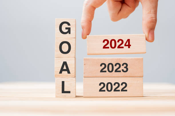 istock hand pulling 2024 block over 2023 and 2022 wooden building on table background. Business planning, Risk Management, Resolution, strategy, solution, goal, New Year New You and happy holiday concepts 1484782014