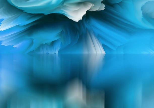 istock Magical world. Abstract Landscape, surreal lake and reflections. art, creativity and imagination. 3d illustration 1484782696