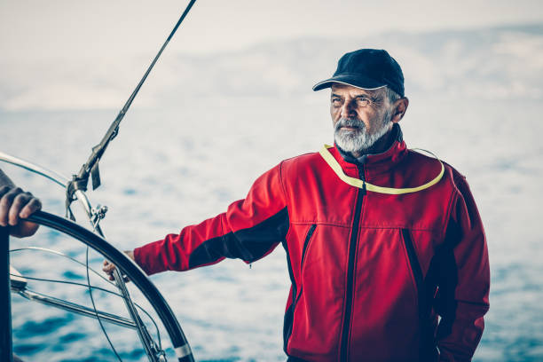 istock Skipper resting on sailboat during sailing 1484785990