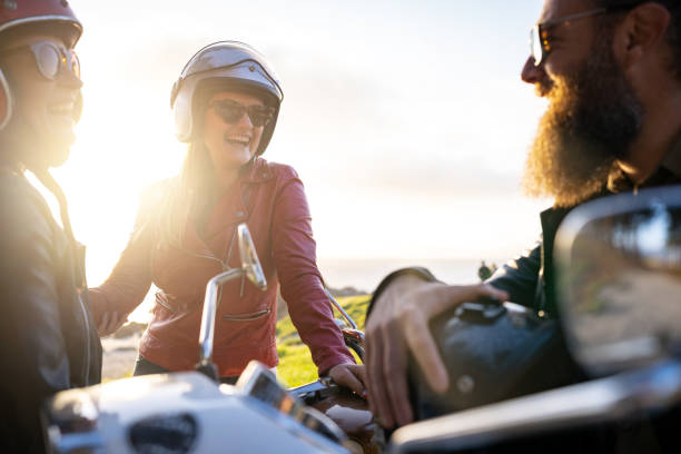 istock Friends outdoors with motorbike 1484790634