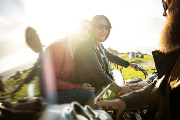 istock Friends outdoors with motorbike 1484791774