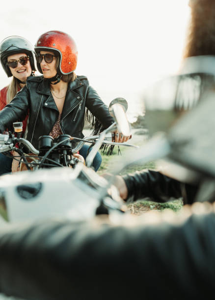 istock Friends outdoors with motorbike 1484792599