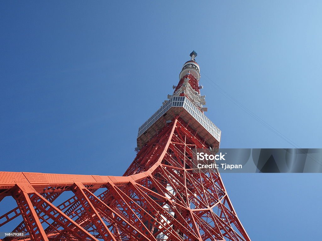 Torre de Tóquio - Foto de stock de Céu Claro royalty-free