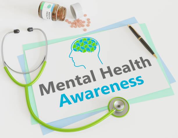istock Mental health awareness 3d illustration 1484794724