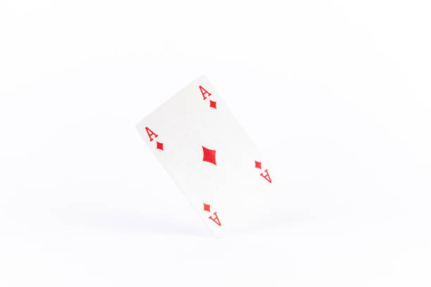 istock playing poker cards, ace on white background 1484800896
