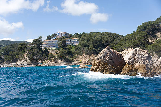 istock Spain, Costa Brava. Hotel on the rock. 148480260