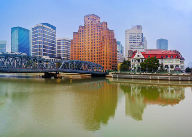Garden Bridge is the first all-steel bridge and the only surviving example of a camelback truss bridge in China