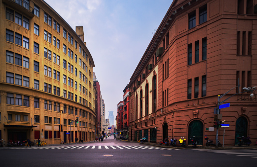 Huqiu Road on the Bund in Shanghai.  The beauty of Shanghai lies in the subtle charms of small streets as well as the Bund's iconic architecture. For example, Huqiu Road.