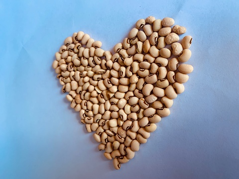 Love is created from a collection of soybean seeds