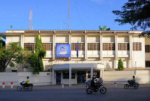 Cotonou, Benin: European Union delegation building - Pope John Paul II Avenue. Benin is a beneficiary of the the EU's \