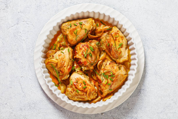 istock garlic rosemary thyme herbed baked chicken thighs 1484807475