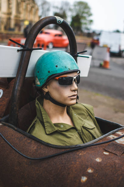 istock A mannequin in a vintage car 1484813377