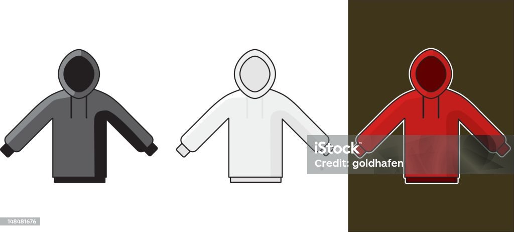 hooded boys sweatshirt designing fashion? creating your own streetwear?  Hooded Shirt stock vector