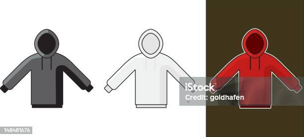 Hooded Boys Sweatshirt Stock Illustration - Download Image Now - Hooded Shirt, Vector, Adolescence